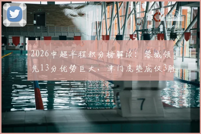 2026中超半程积分榜解读：蓉城领先13分优势巨大，津门虎垫底仅3胜，详解争冠保级形势