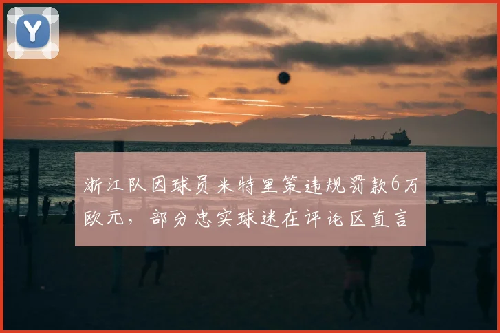 浙江队因球员米特里策违规罚款6万欧元,部分忠实球迷在评论区直言处罚不合理引热议